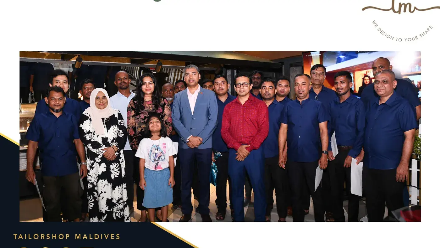 The Tailorshop Maldives team at the Annual Staff Night 2025
